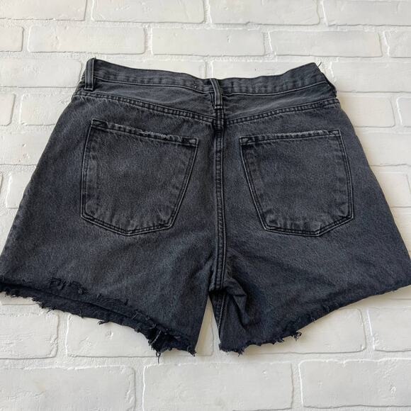 KanCan Women's Estilo Black Gray Wash Cut off Distressed Denim Jeans -sz 11/29 - Picture 2 of 6